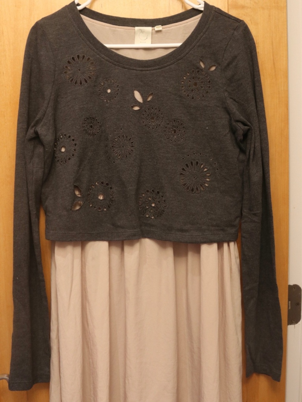 Anthropologie E By Eloise L Overlay Sweater Dress, Size Medium